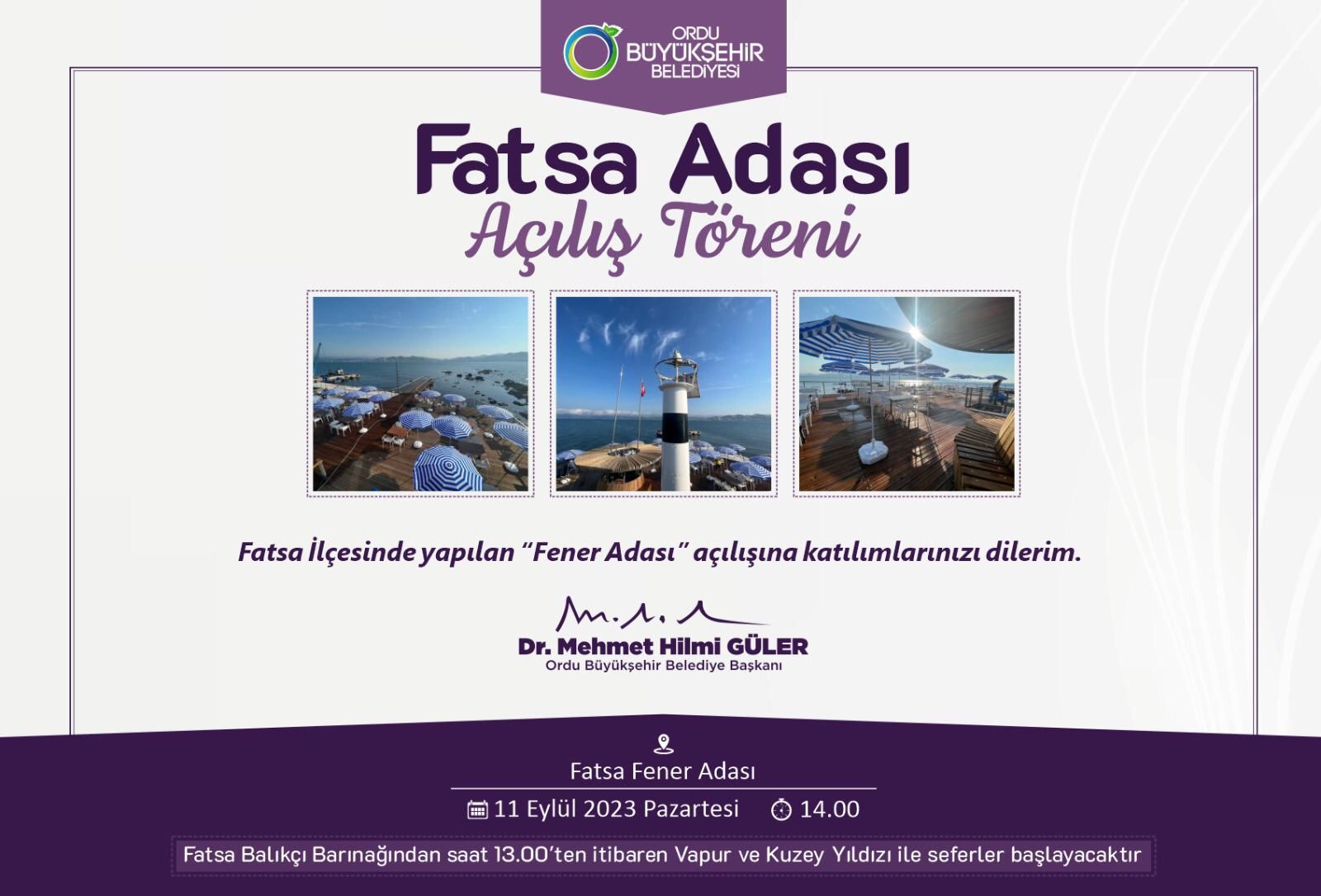 Ordu Büyükşehir Belediyesi'nden Fatsa'da Açılış