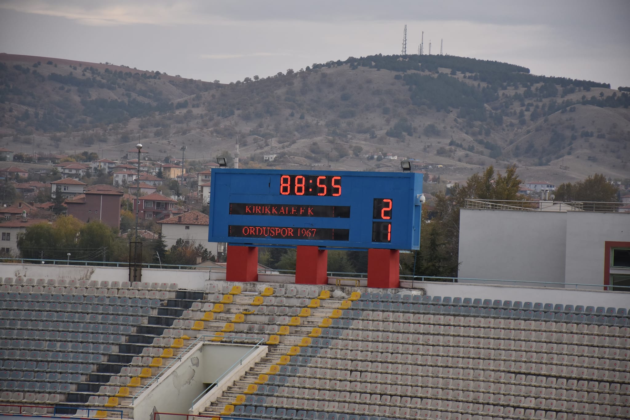 Kırıkkale FK, Orduspor 1967'yi 2-1 Mağlup Etti