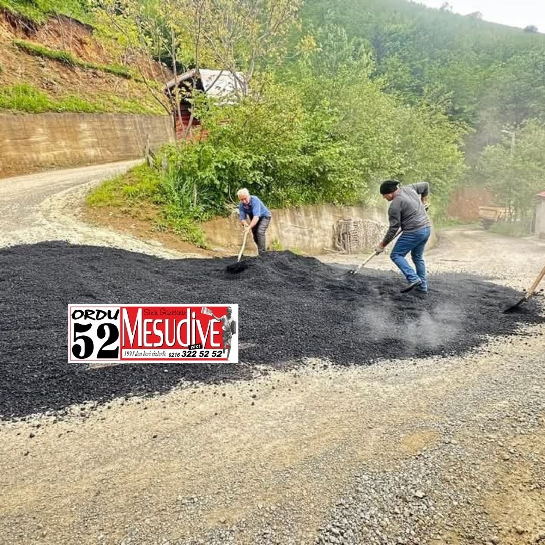 AKPINAR KÖYÜ YOLUNDA ASFALT YAMA ÇALIŞMALARINA BAŞLANDI