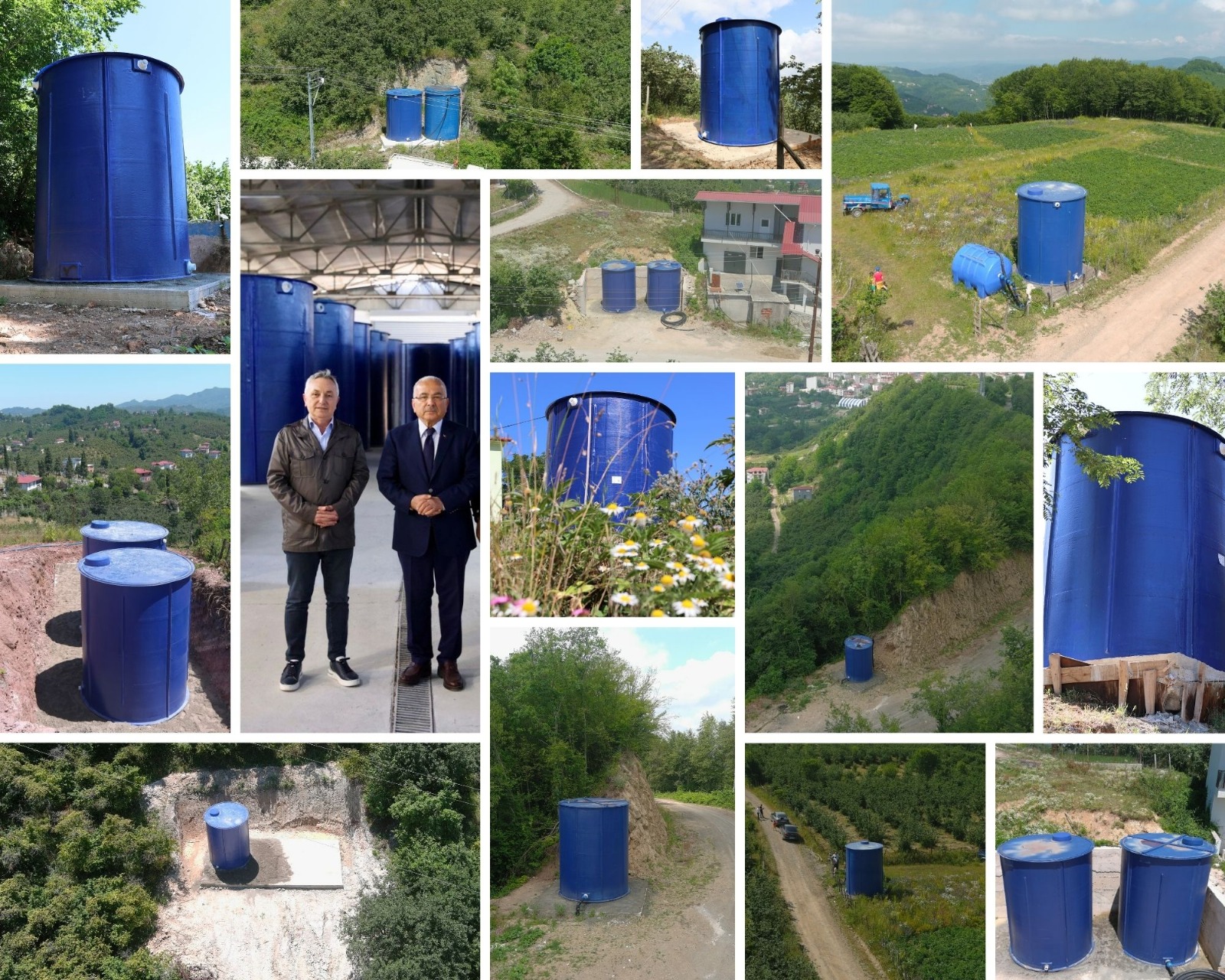 KENDİ ÜRETTĞİMİZ FİBERGLAS İÇME SUYU DEPOLARI HİZMETE SUNULDU