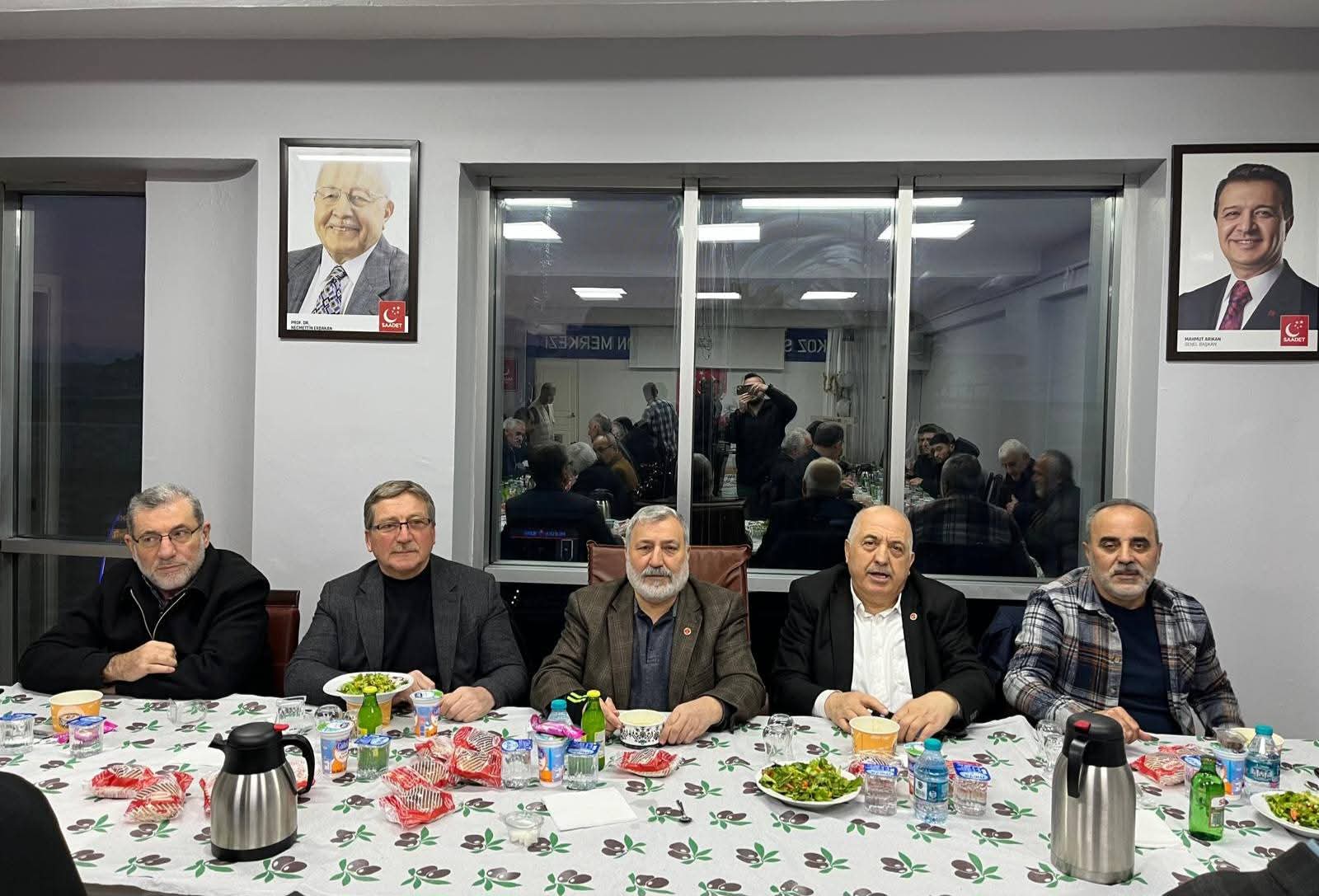 SAADET PARTİSİ MESUDİYE İLÇE BAŞKANI VELİ BAL İSTANBUL'DA İFTAR VERDİ